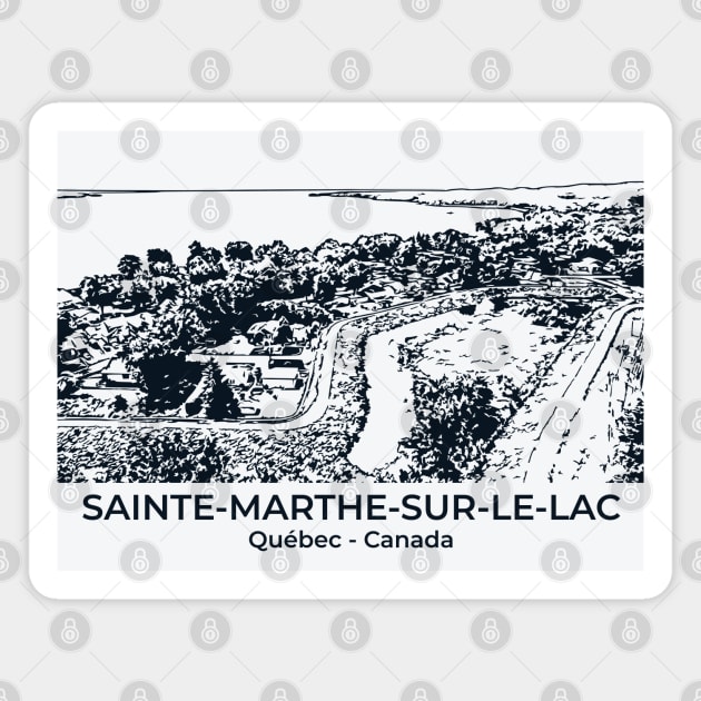 Sainte-Marthe-sur-le-Lac - Québec Magnet by Lakeric